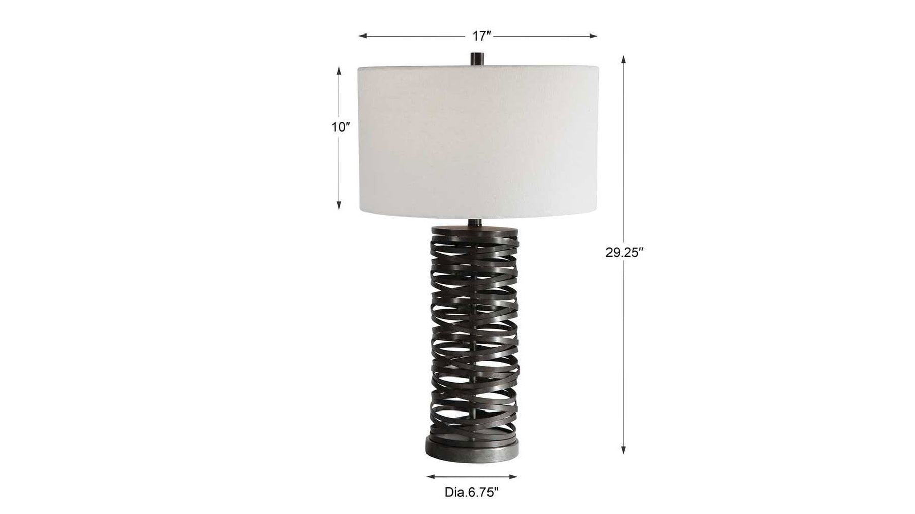 Alita Rust Black Table Lamp
