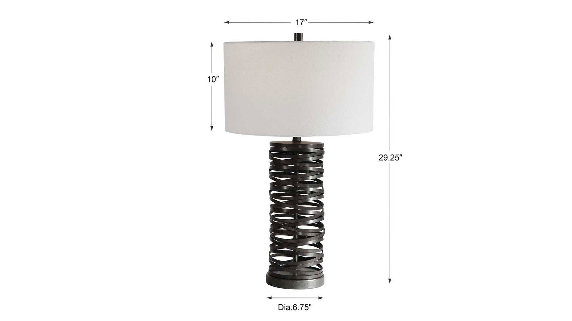 Alita Rust Black Table Lamp