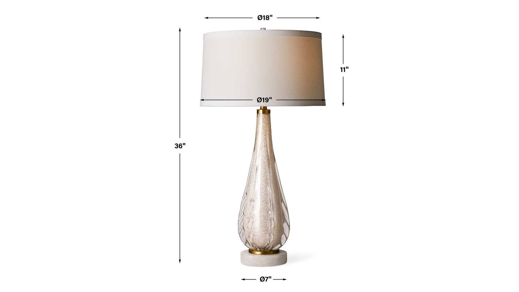 Venezia Table Lamp - White