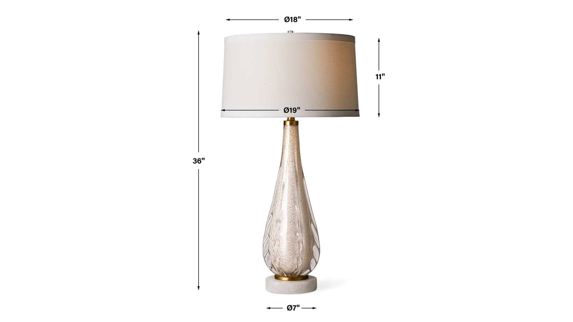 Venezia Table Lamp - White