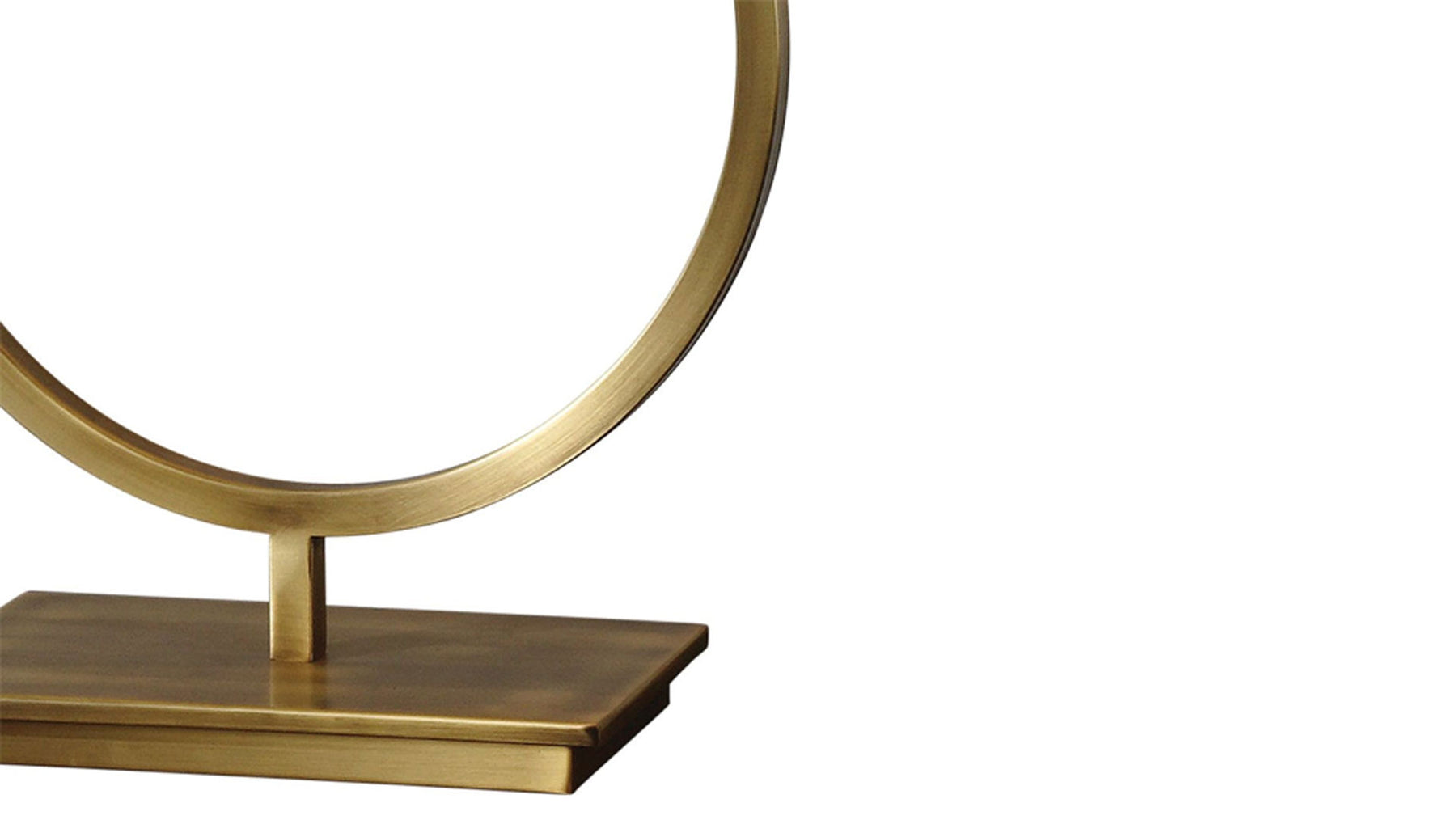 Duara Table Lamp Gold Base Warm Light – In Stock | Gallery Furniture