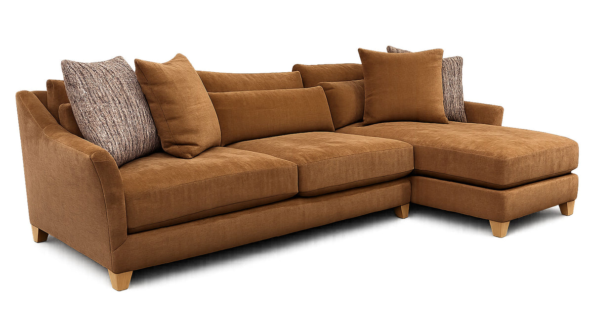 2pc Valentna Calvin Sectional | Chaise Sectional Sofa by Jonathan Louis | Gallery Furniture