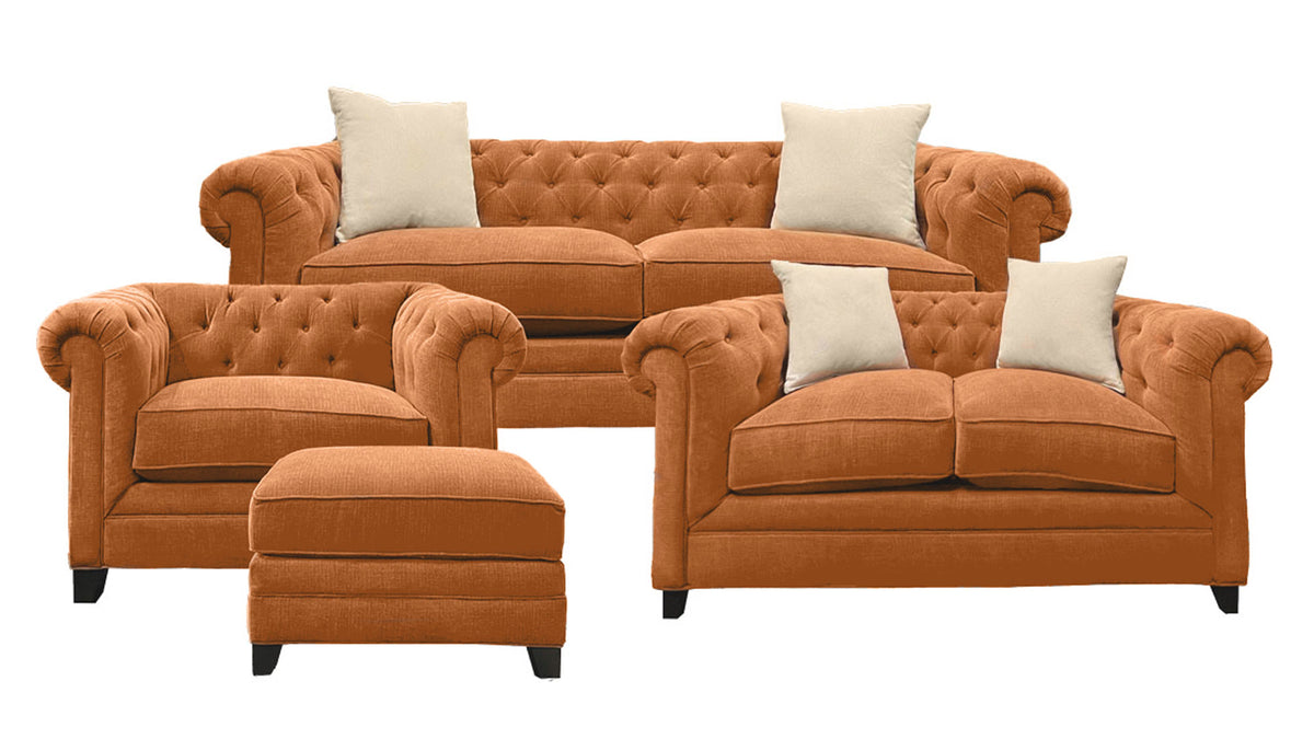 4pc Kallison Sofa, Loveseat, Chair & Ottoman