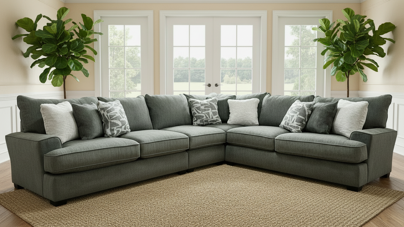 3pc Morpheus Lodin Green Sectional