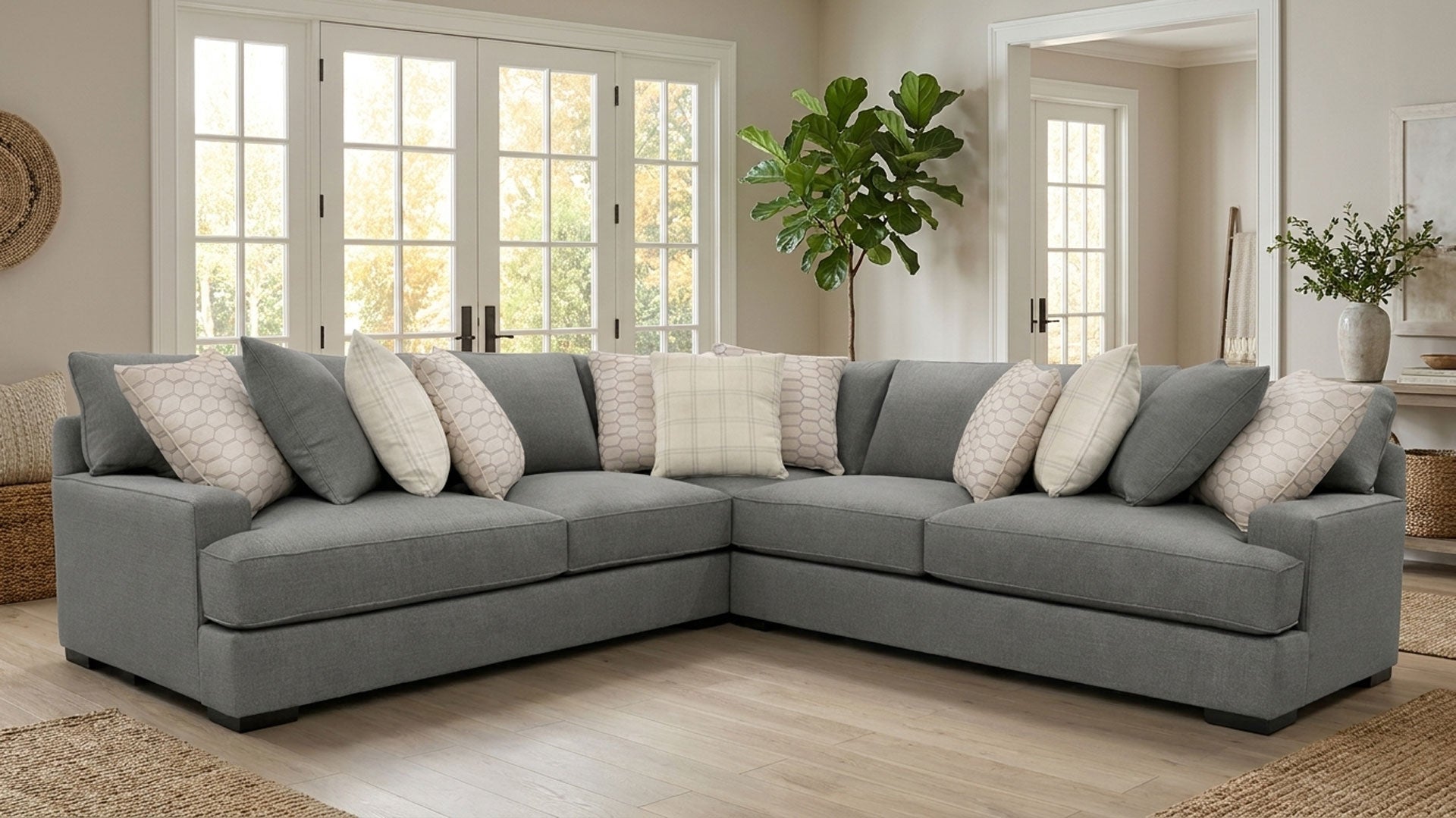 Mathew 3-Piece Sectional Sofa –Jonathon Louis | Gallery Furniture Houston