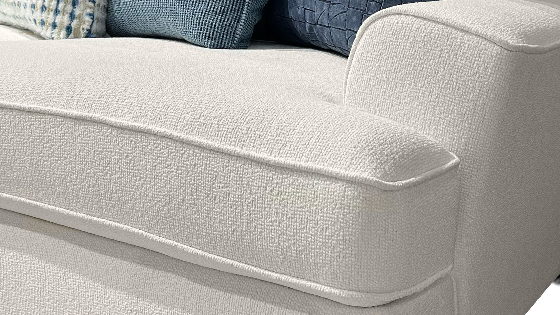 Amara Chalk 3-Piece Performance Fabric Sectional | Made in USA | Gallery Furniture