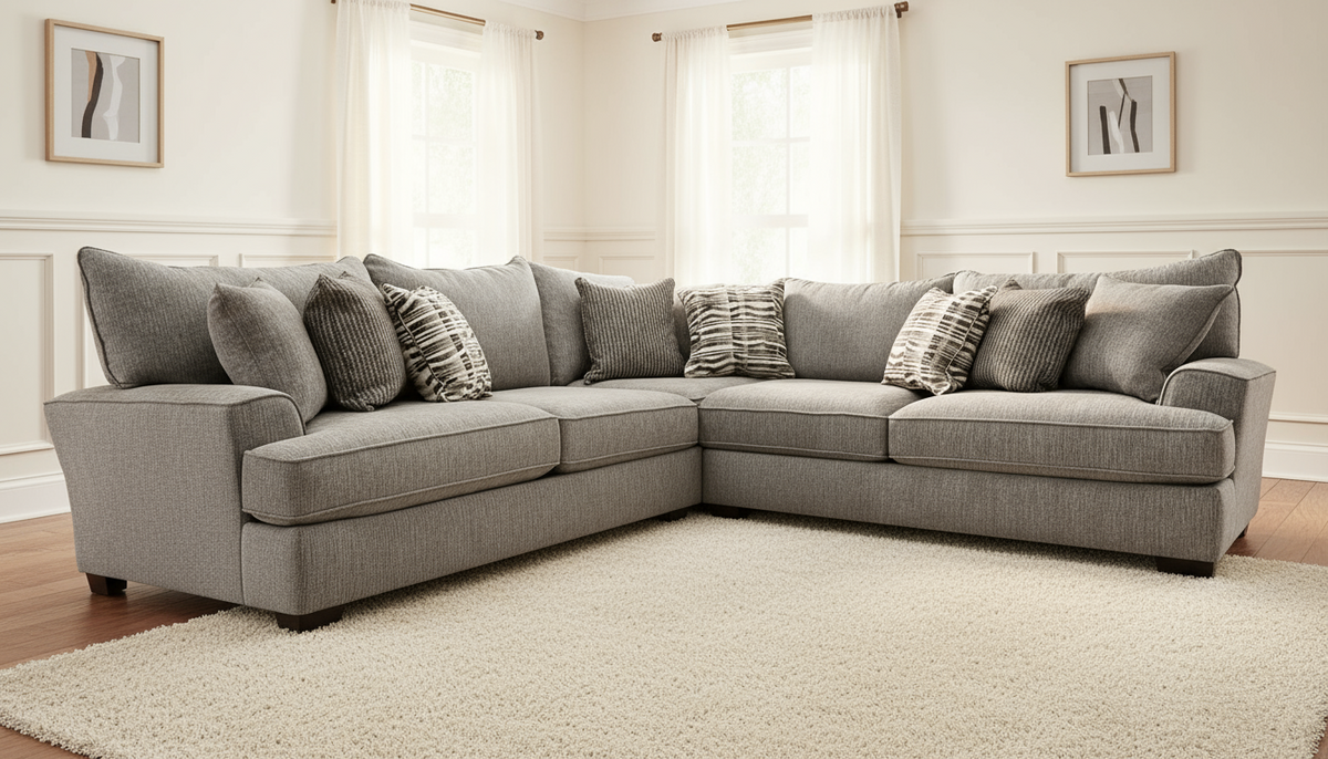 3pc Reed Charcoal Sectional