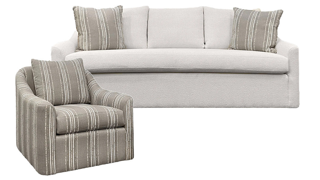 2pc Kensington Sofa & Free Swivel Chair - Made by Norwalk