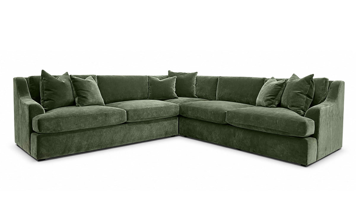 Desmond Moss 3pc Sectional Sofa | Upholstered Sectional Couch | Gallery Furniture