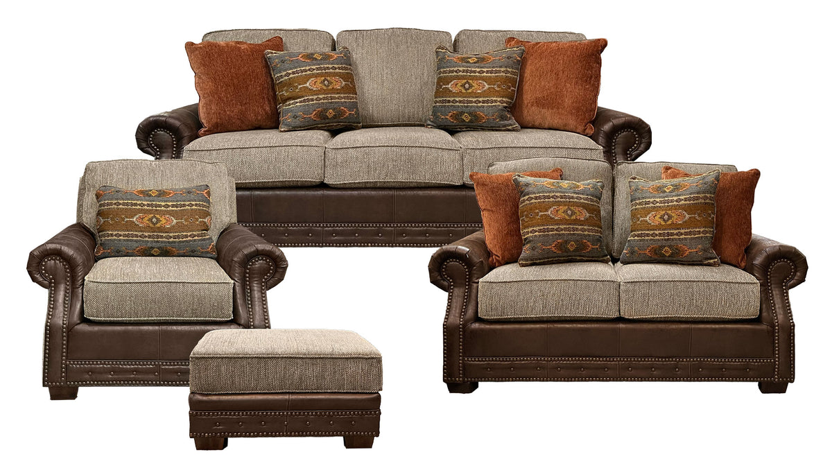 4pc Palance Sofa, Loveseat, Chair & Ottoman