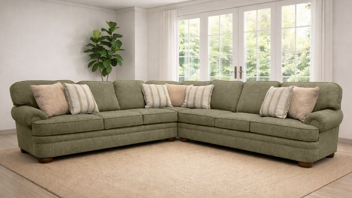 3pc Premier Canopy Sectional with Revolution Fabric by Mayo Furniture | Made in USA | Gallery Furniture