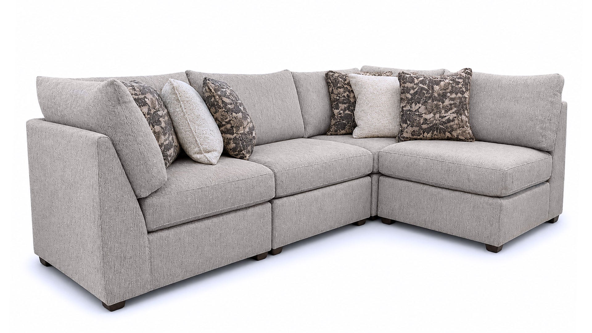 Degorgeous Ash 4-Piece Modular Sectional by Mayo Furniture | Made in USA | Gallery Furniture