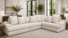 4-Piece Alessandro Oxford Platinum Sectional by Jonathan Louis | Made in USA | Gallery Furniture