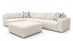 Fletcher Snow 5pc Modular Sectional | Upholstered Living Room Sectional