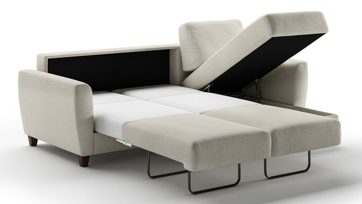 Flex Lens Sleeper Sofa with Storage Chaise | Sectional Sleeper Sofa | Gallery Furniture
