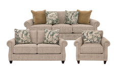 3-Piece Nassau Coffee Revolution Fabric Sofa Set – Sofa, Loveseat & Chair | Gallery Furniture