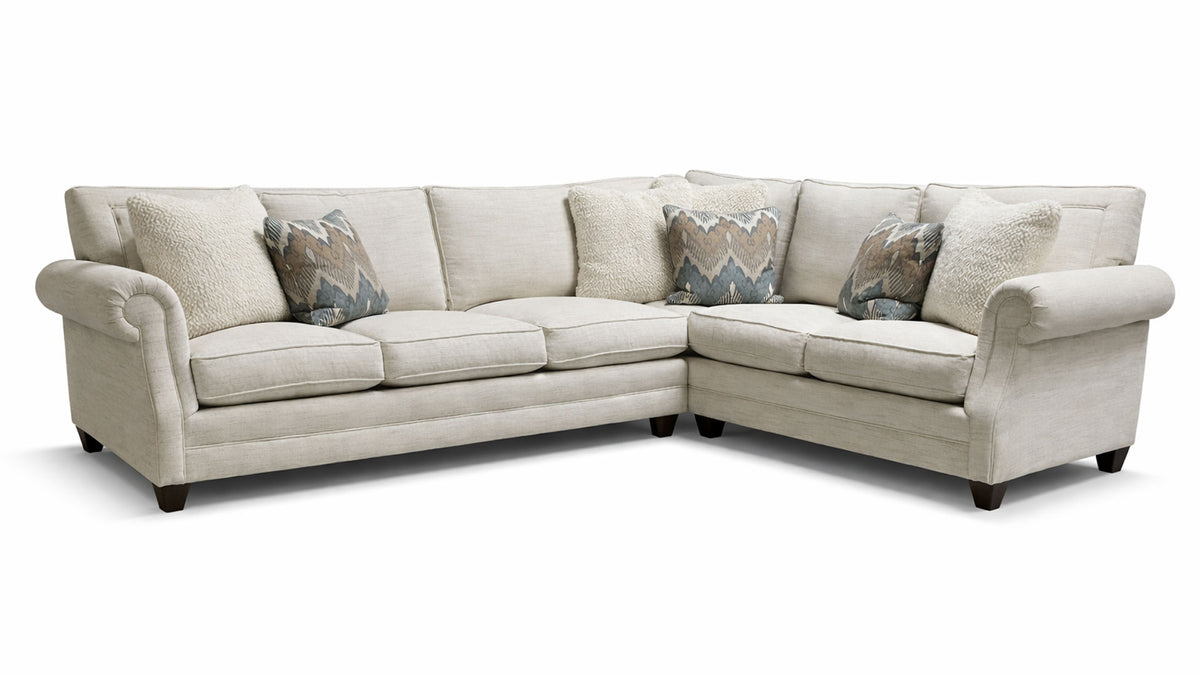 Emily Porcelain 2-Piece Sectional by Mayo | Gallery Furniture