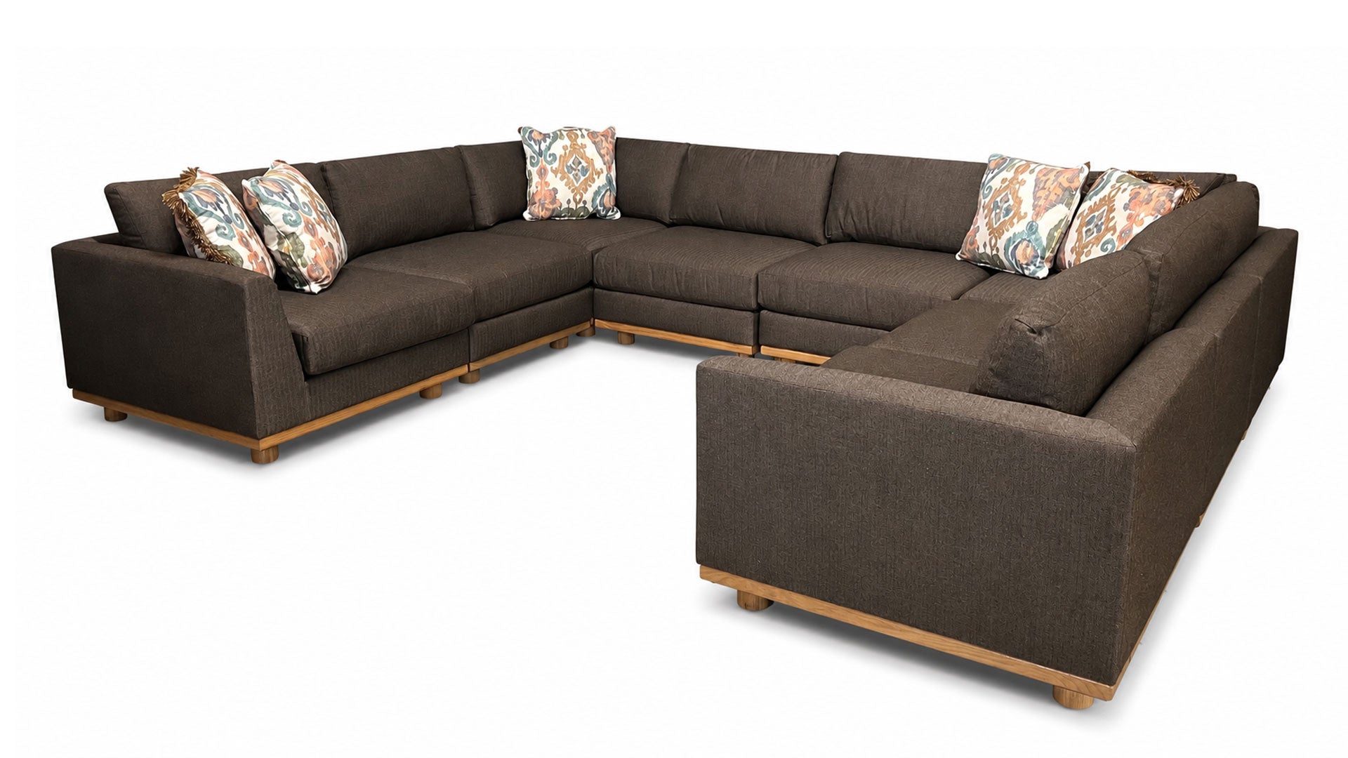 8-Piece Nesta Sectional with Decorative Pillows by Jonathan Louis | Made in USA | Gallery Furniture