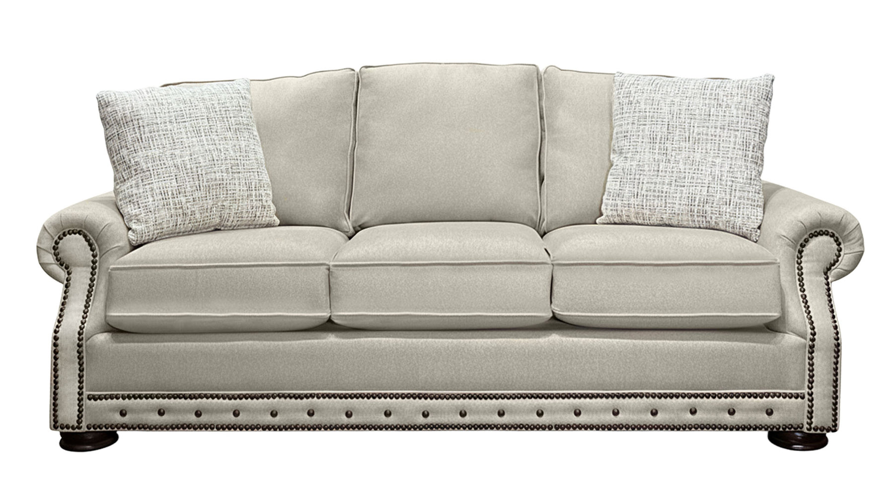 Solara Oatmeal Sofa - Contemporary Upholstered Sofa by Mayo