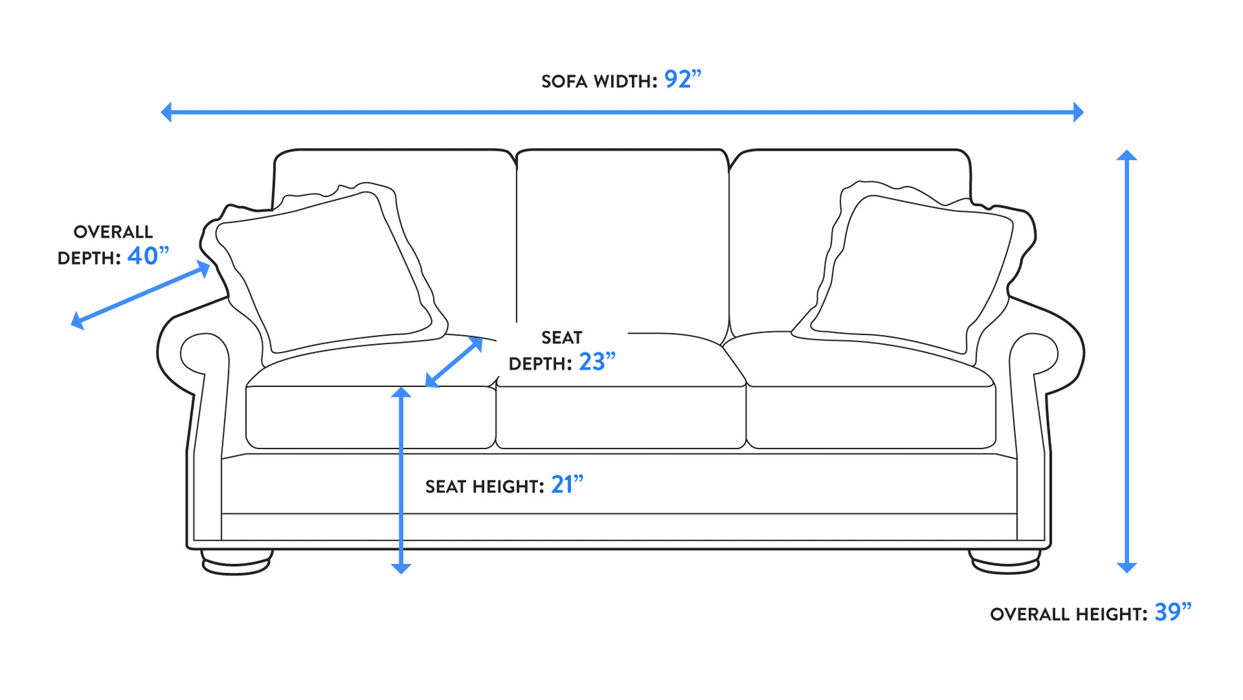 Palance Chestnut Tandem Autumn Sofa