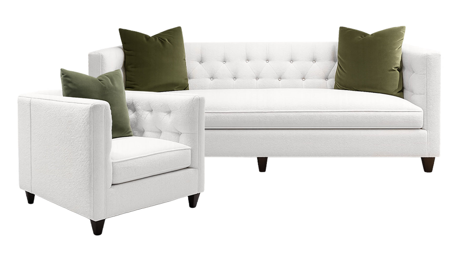 Gabi Chalk Sofa & Chair Set by Mayo | Upholstered Living Room Set | Gallery Furniture