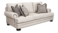 Bernhardt Foster Oatmeal Sofa | Upholstered Luxury Living Room Sofa | Gallery Furniture