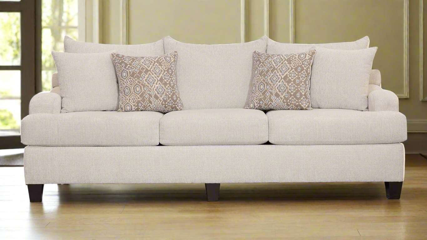 Venus Cream Sofa - Contemporary Elegance with Plush Comfort - Gallery Furniture