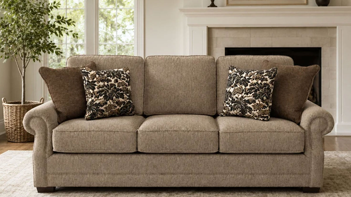 Tweed-Rebela Chestnut Sofa | Made in Texas | Mayo