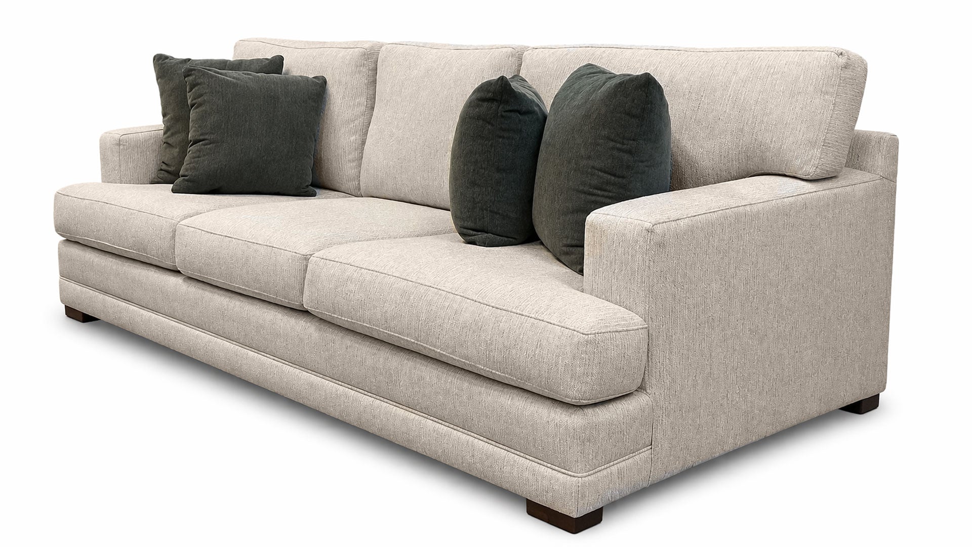Sofá Tweed Oatmeal de Mayo | Sofá fabricado en EE. UU. | Gallery Furniture