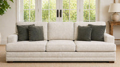 Sofá Tweed Oatmeal de Mayo | Sofá fabricado en EE. UU. | Gallery Furniture