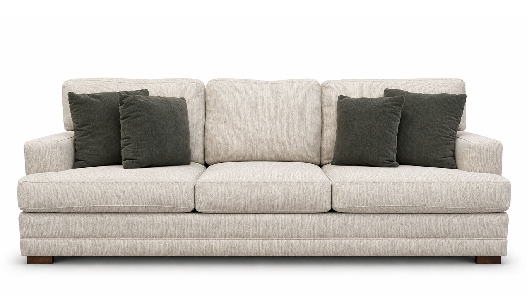 Sofá Tweed Oatmeal de Mayo | Sofá fabricado en EE. UU. | Gallery Furniture
