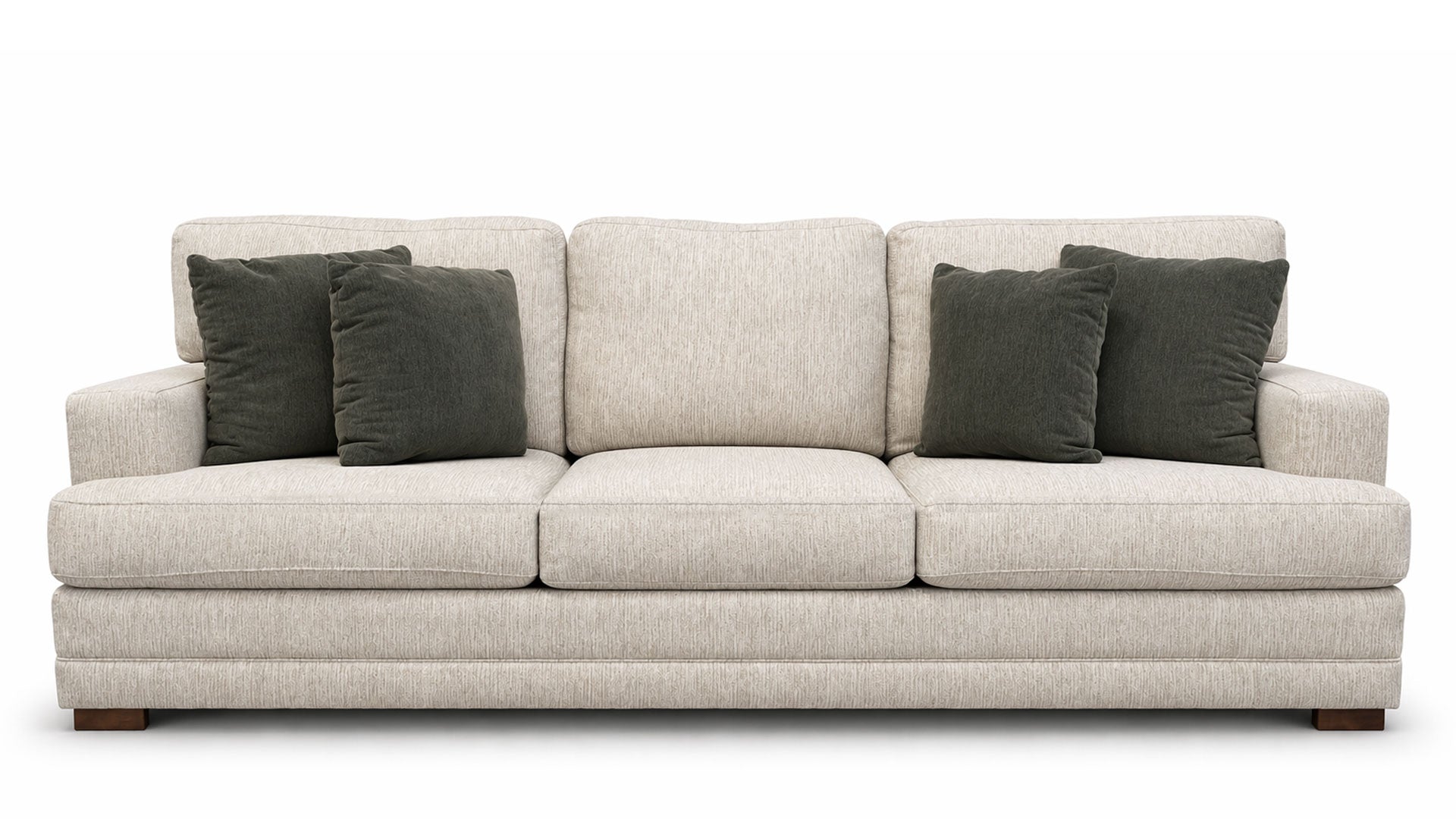 Sofá Tweed Oatmeal de Mayo | Sofá fabricado en EE. UU. | Gallery Furniture