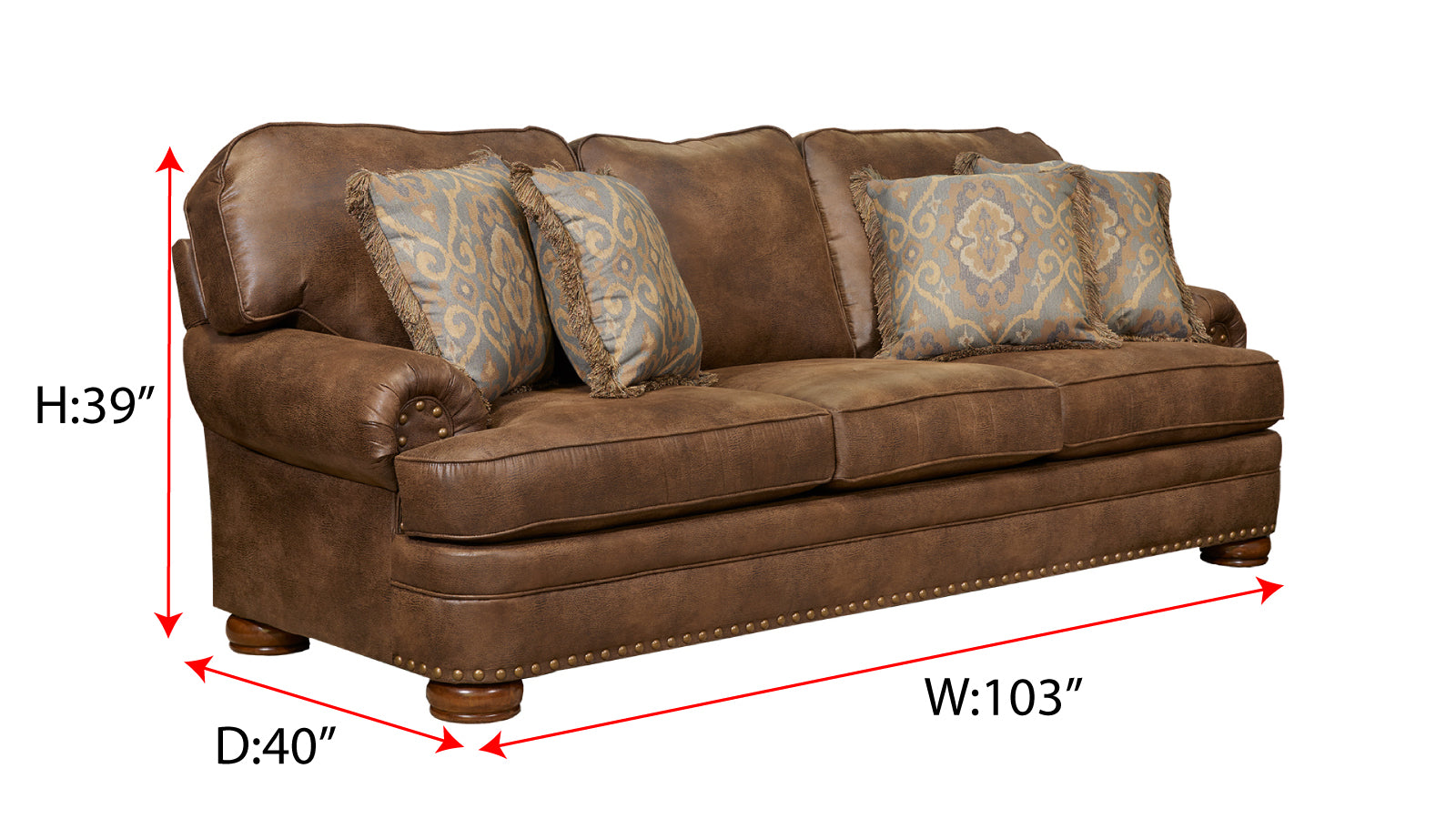 Brown microsuede couch hotsell