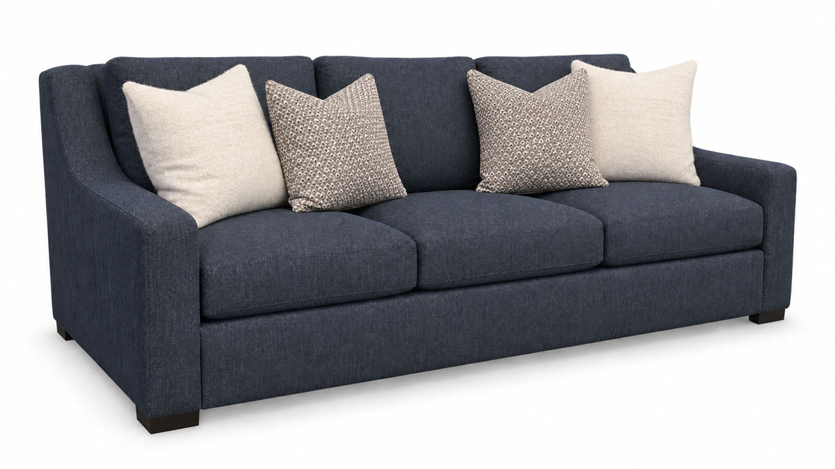 Germain Cobalt Performance Fabric Sofa |Gallery Furniture