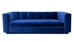 Yarrow Indigo Velvet Sofa | Made in USA | Gallery Furniture