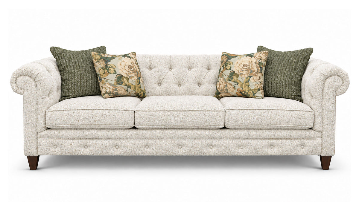 Cloud Nine Canvas Tufted Sofa with Performance Fabric | Gallery Furniture