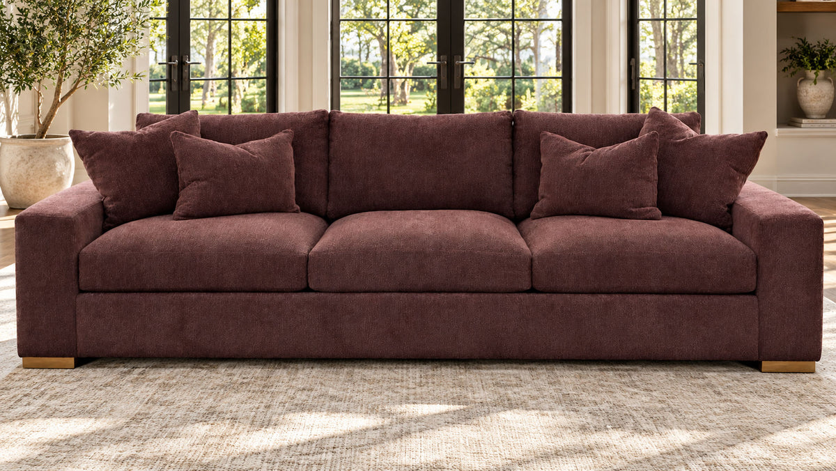 Te Trk Wide Frizzle Plum Grand Sofa | Gallery Furniture