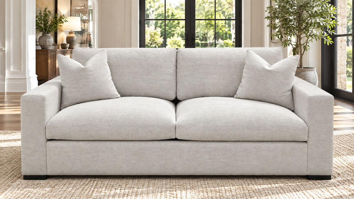 Fletcher Dove Sofa | Gallery Furniture