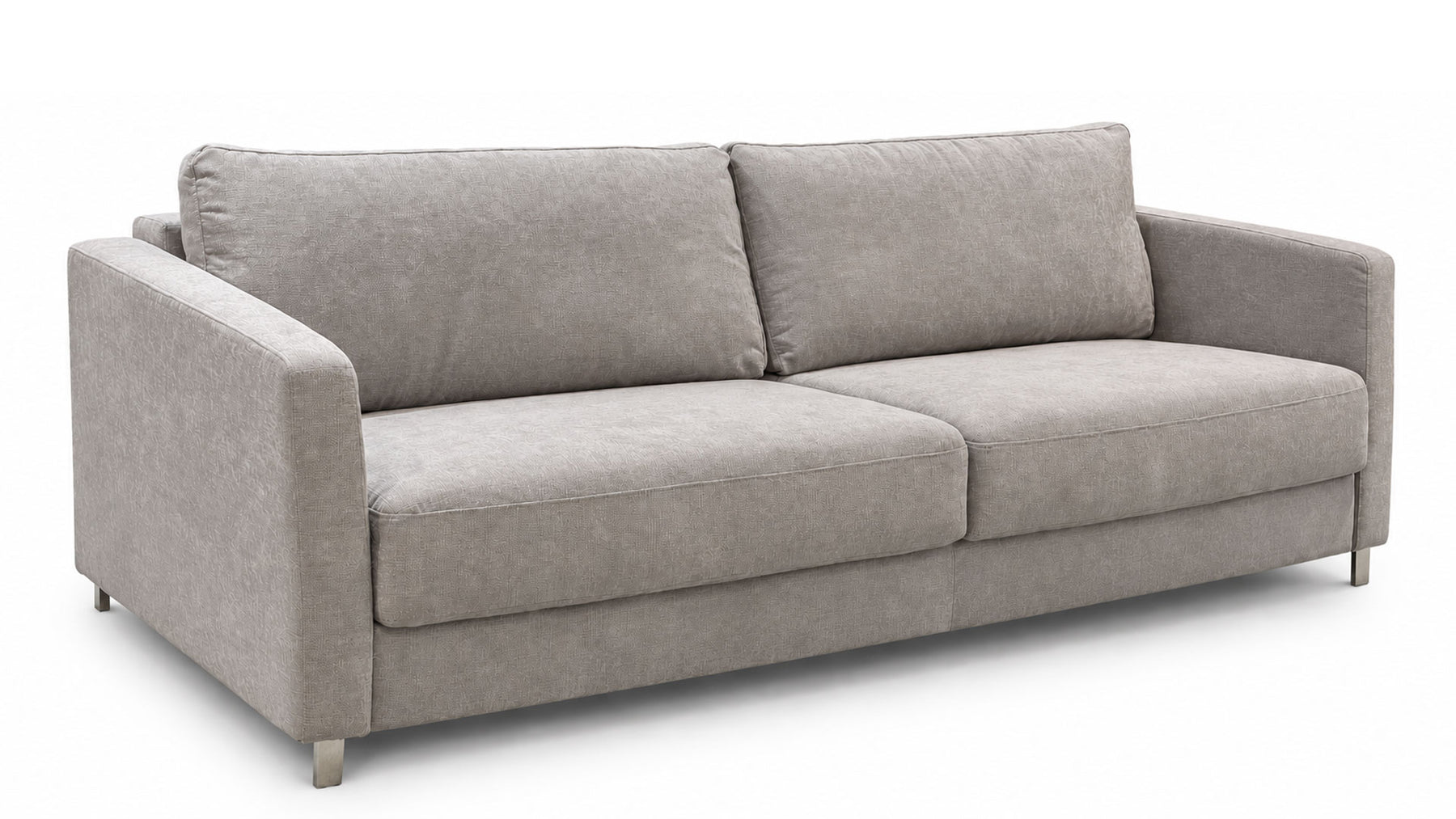 Monika Oliver Chrome King Sleeper Sofa | Gallery Furniture
