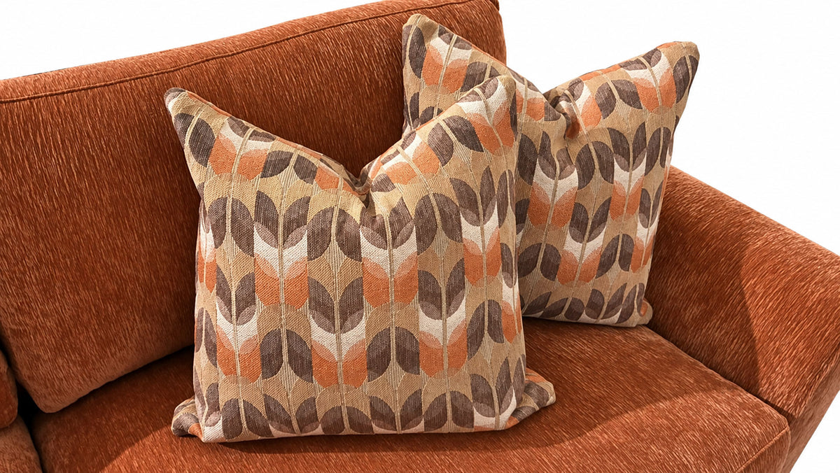 The Edit Grand Sofa in Orange | Gallery Furniture