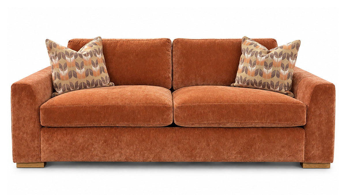The Edit Grand Sofa in Orange | Gallery Furniture