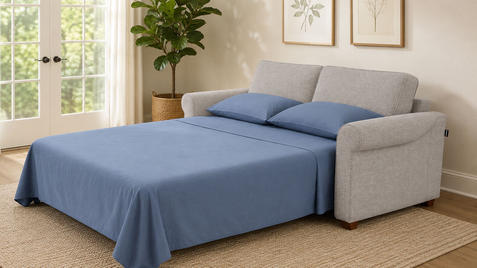 Oliver Queen Sleeper Sofa by Luonto | Queen Size Sleeper Couch | Gallery Furniture