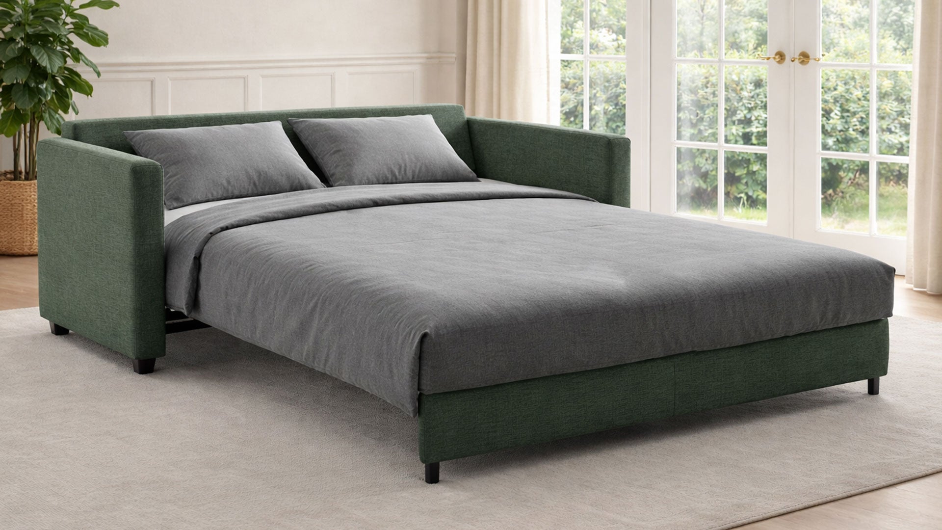 Fantasy Queen Size Sleeper Loveseat – Luxury Pull-Out Couch Bed | Gallery Furniture