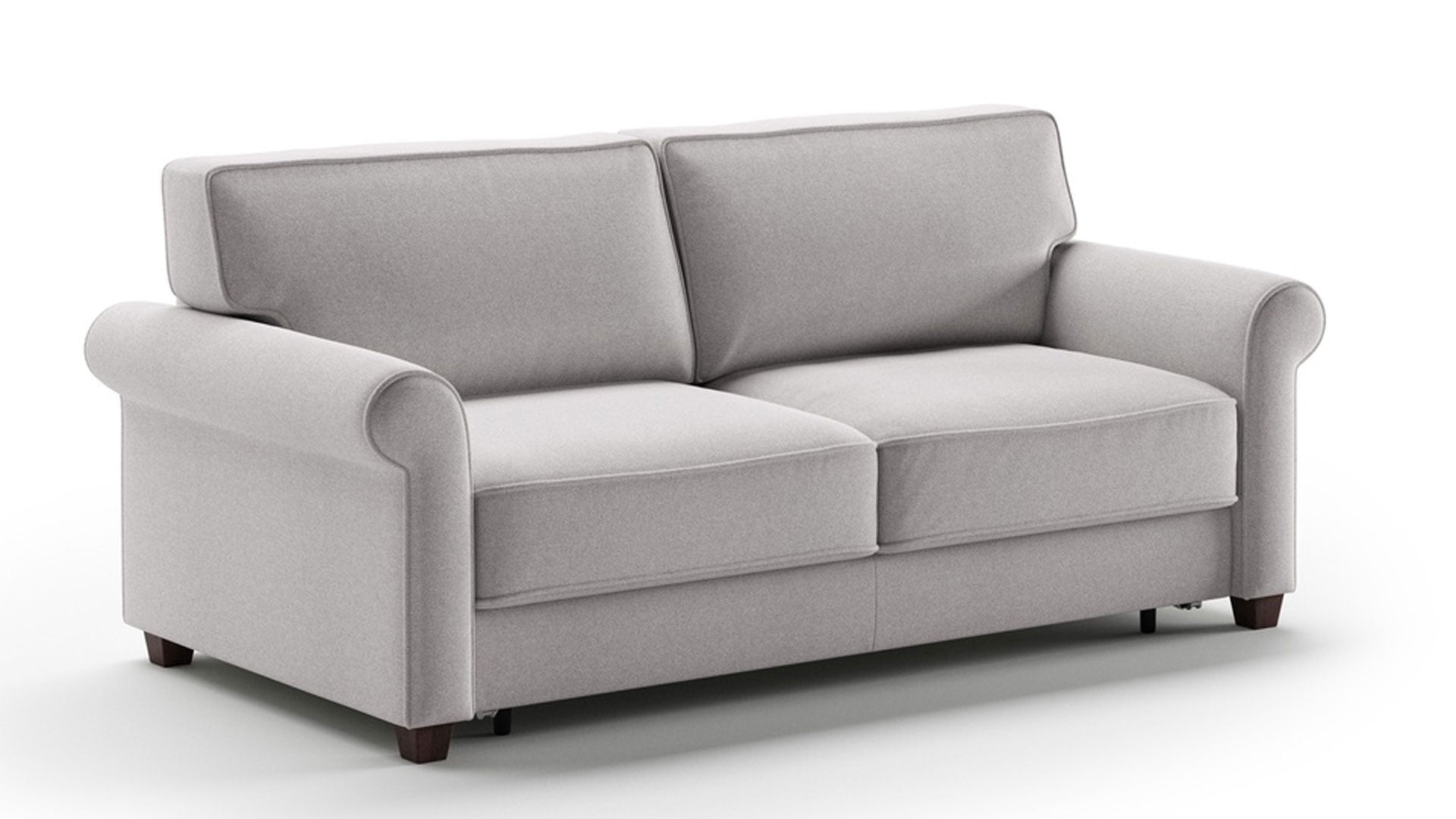 Gray sofa on a white background