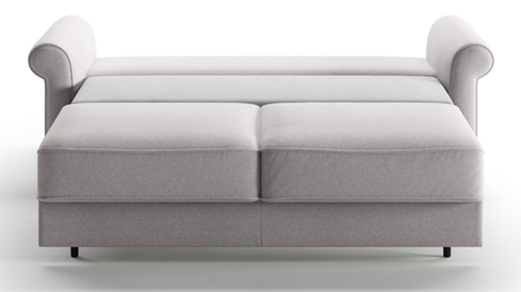 Gray sofa bed on a white background