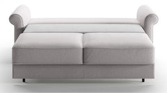 Gray sofa bed on a white background
