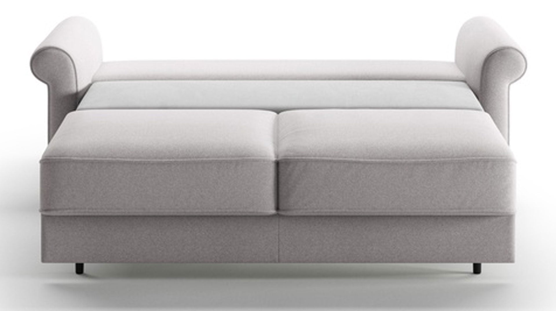 Gray sofa bed on a white background
