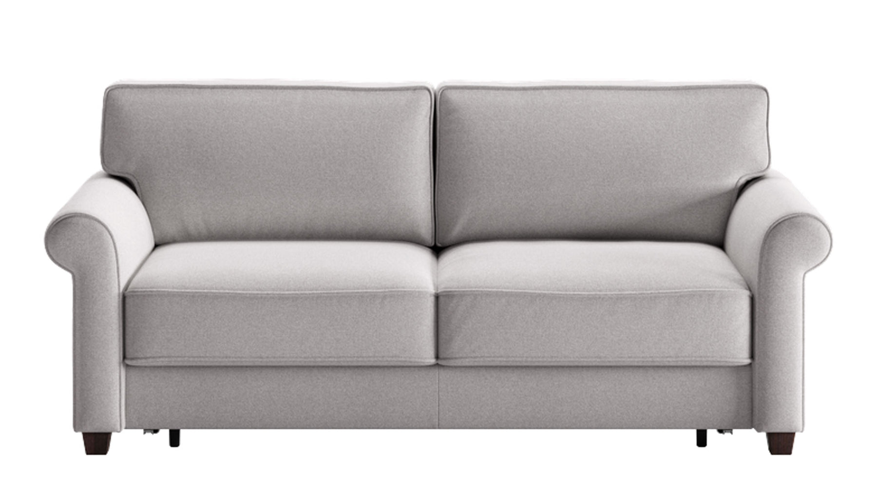 Gray sofa on a white background