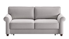 Gray sofa on a white background