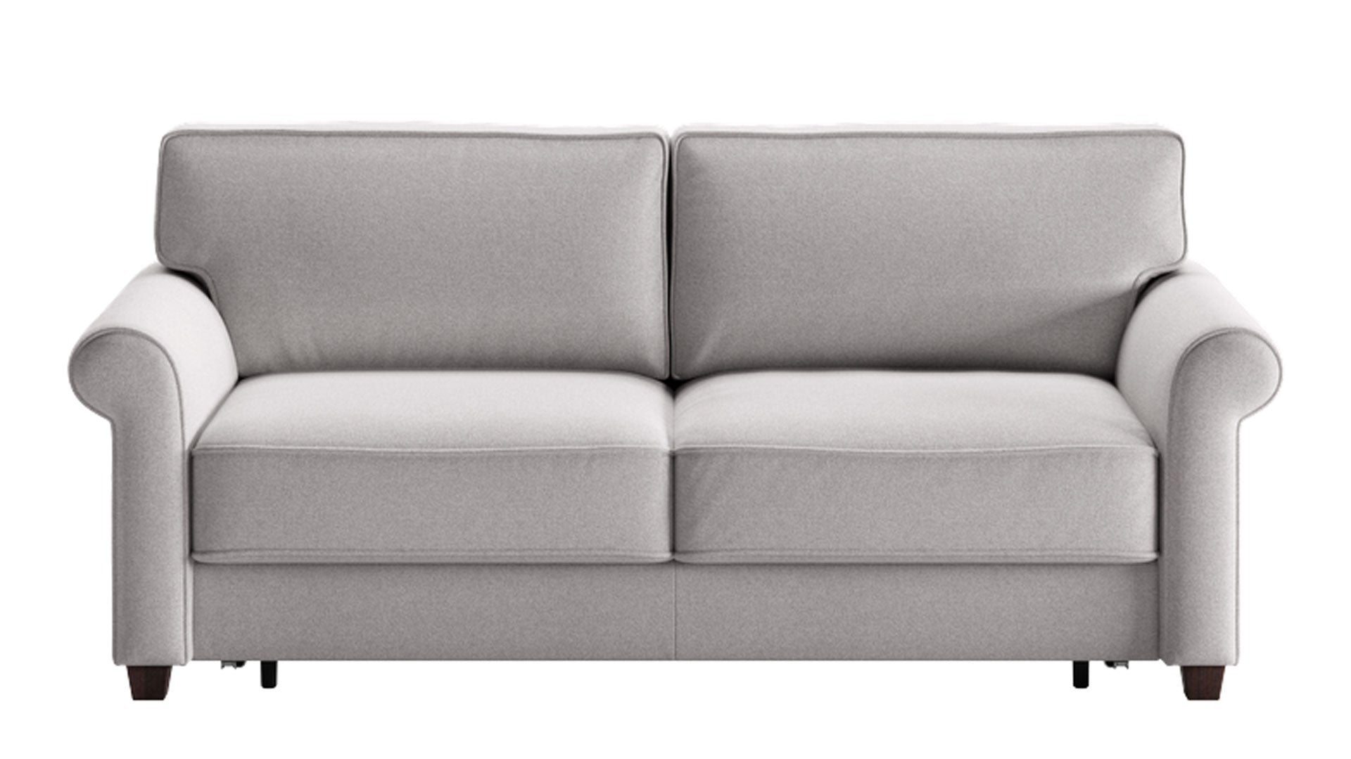 Gray sofa on a white background